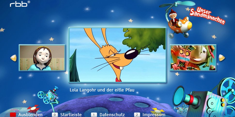 HbbTV App Sandmann, 970/485 HbbTV App Sandmann